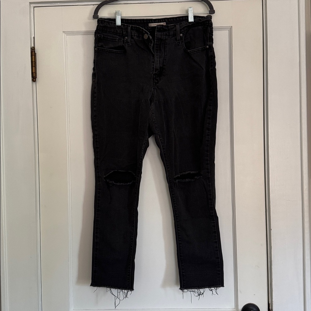 Levi’s 721 High Rise Skinny Distressed Jeans